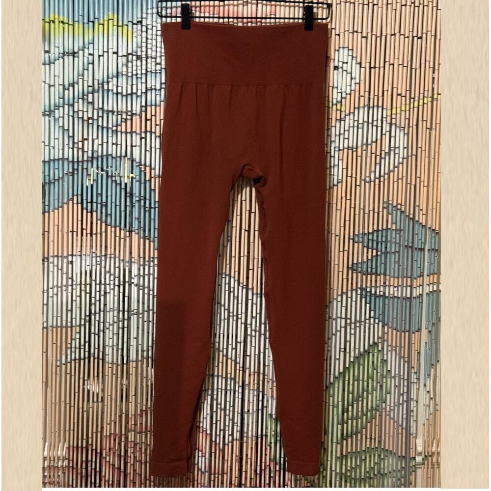 UNIQLO U x Christophe Lemaire Seamless Cotton Blend Leggings, Brown, XL
